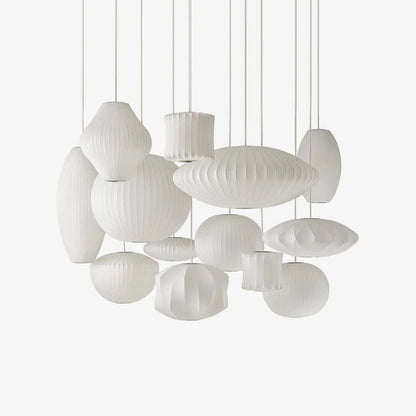 White Lantern Pendant Light