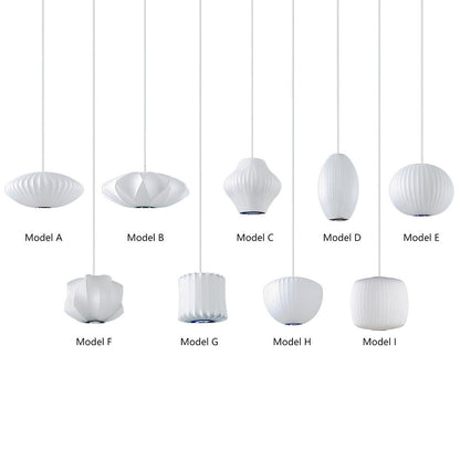 White Lantern Pendant Light