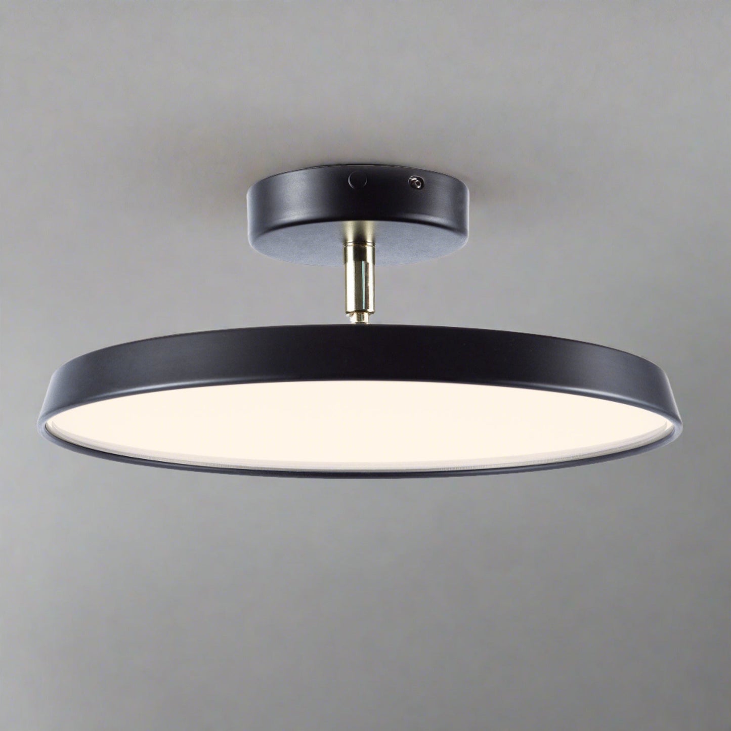 White Semi-Flush LED Light