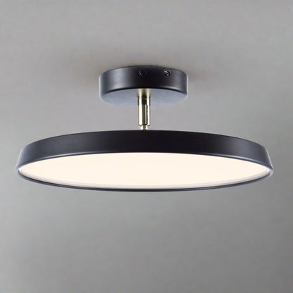 White Semi-Flush LED Light
