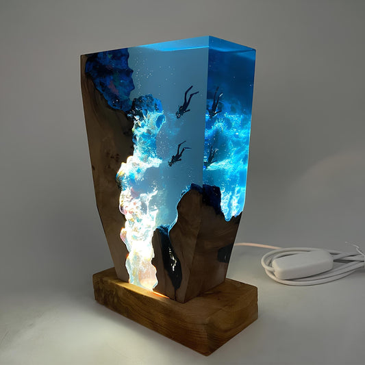 Artful Ocean Table Lamp
