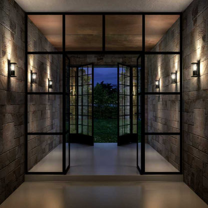 Contemporary Rectangular Outdoor Wall Light
