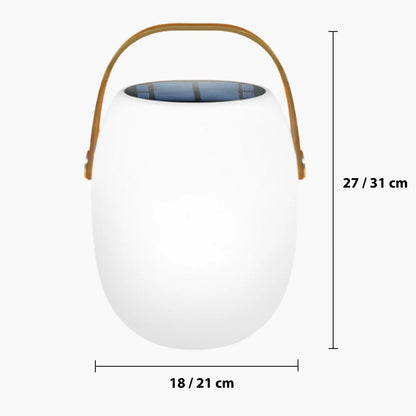Portable solar light for patio