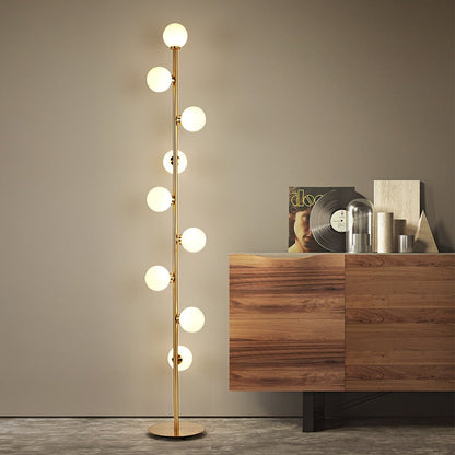 Decorative Glass Orb Floor Lamp