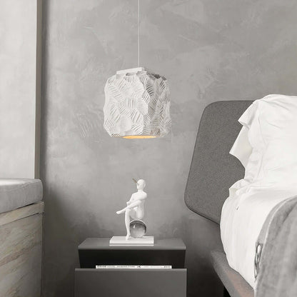 Ribbed Glass Pendant Light