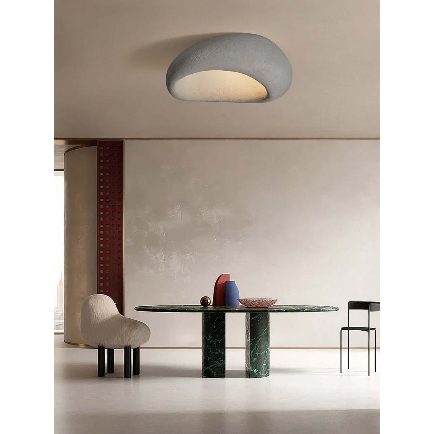 Minimalist Linen Ceiling Light