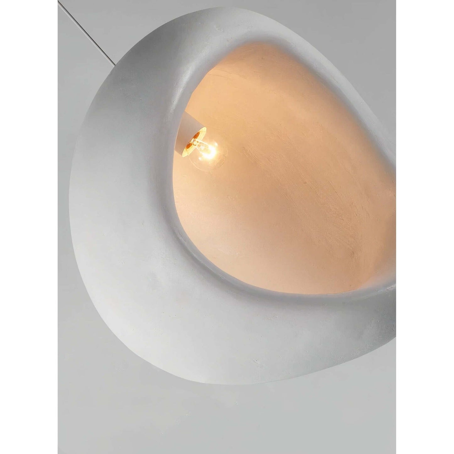 Linen Scallop Pendant Light