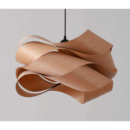 Tapered Pleated Linen Pendant