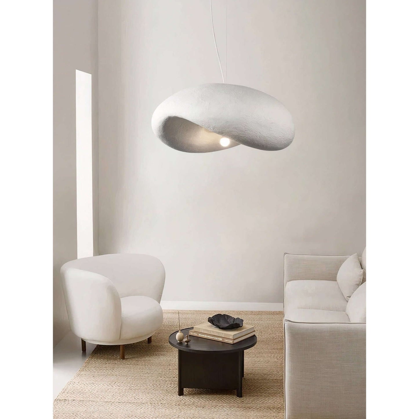 Natural Linen Globe Pendant