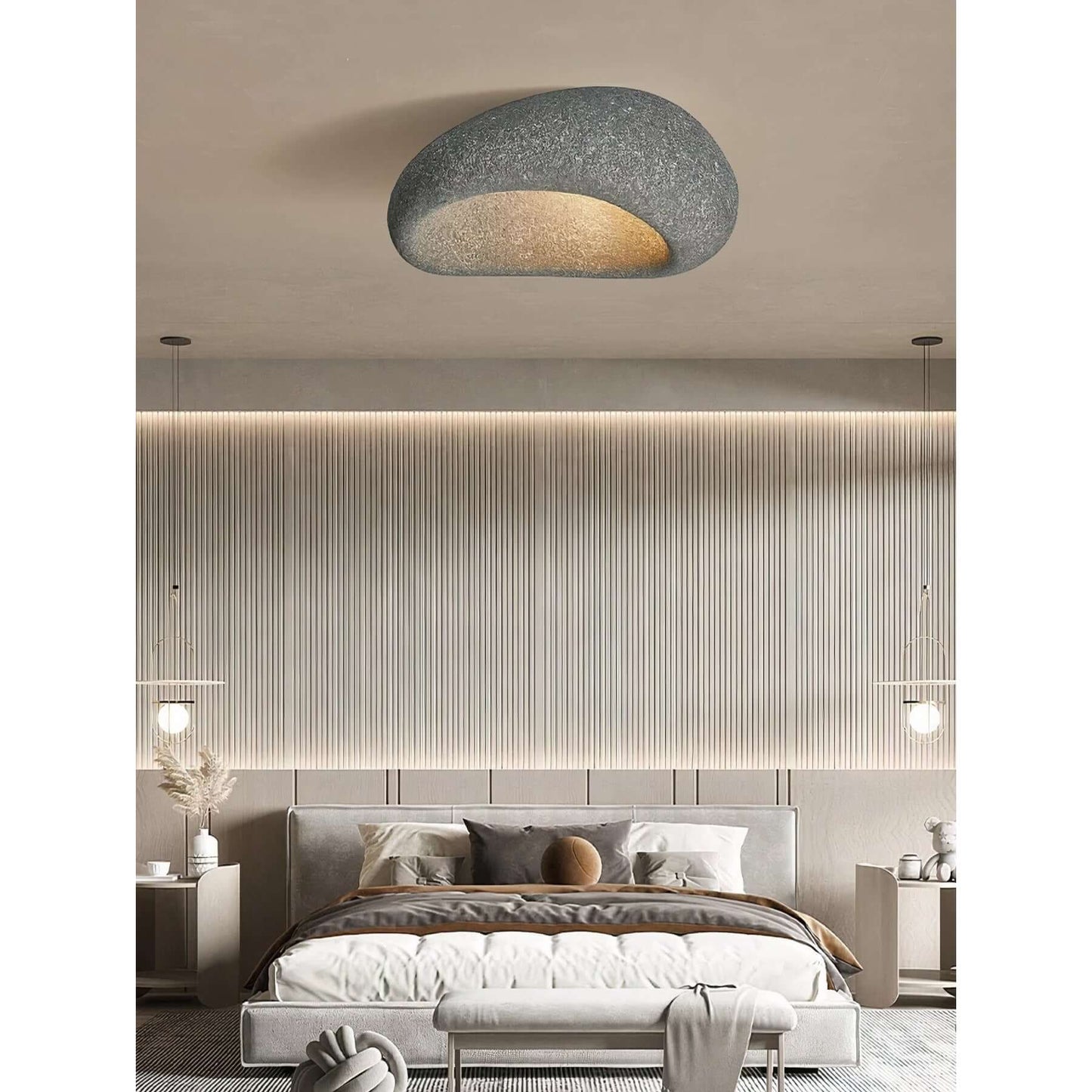Minimalist Linen Ceiling Light