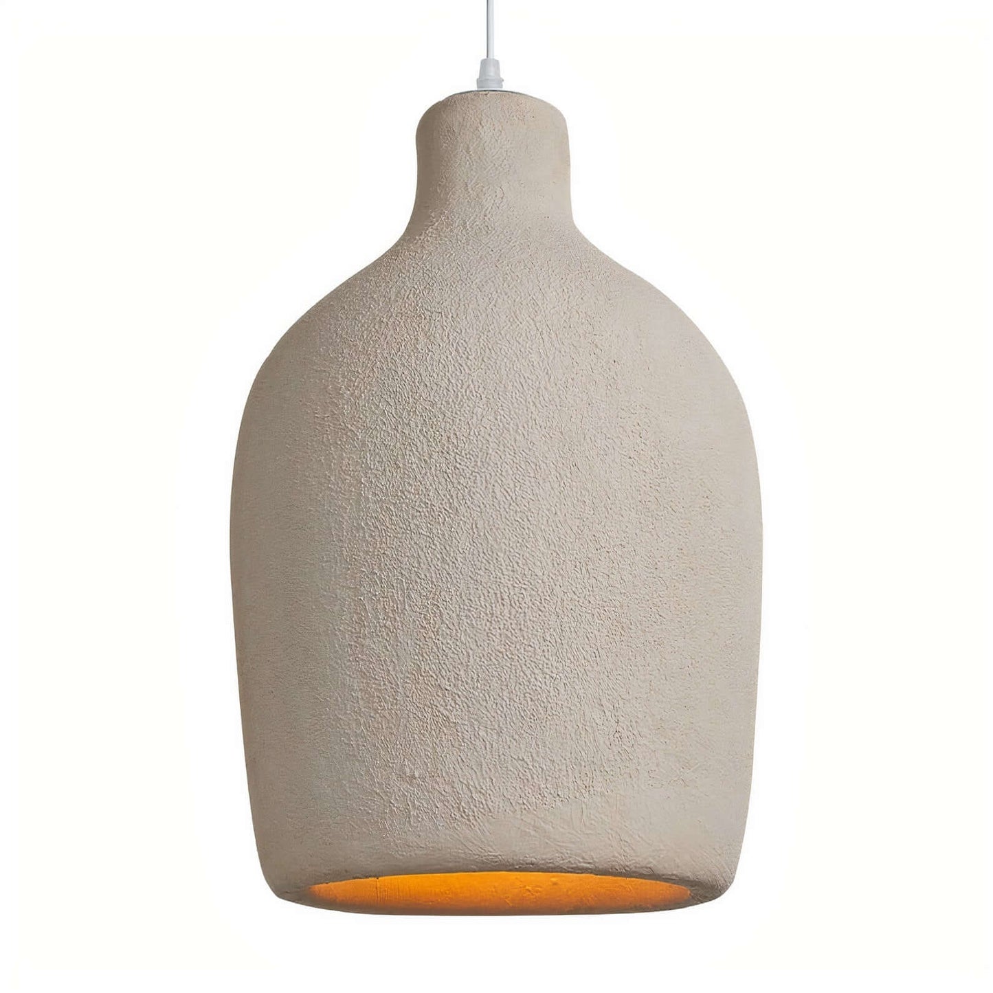 Scalloped Linen Pendant Light