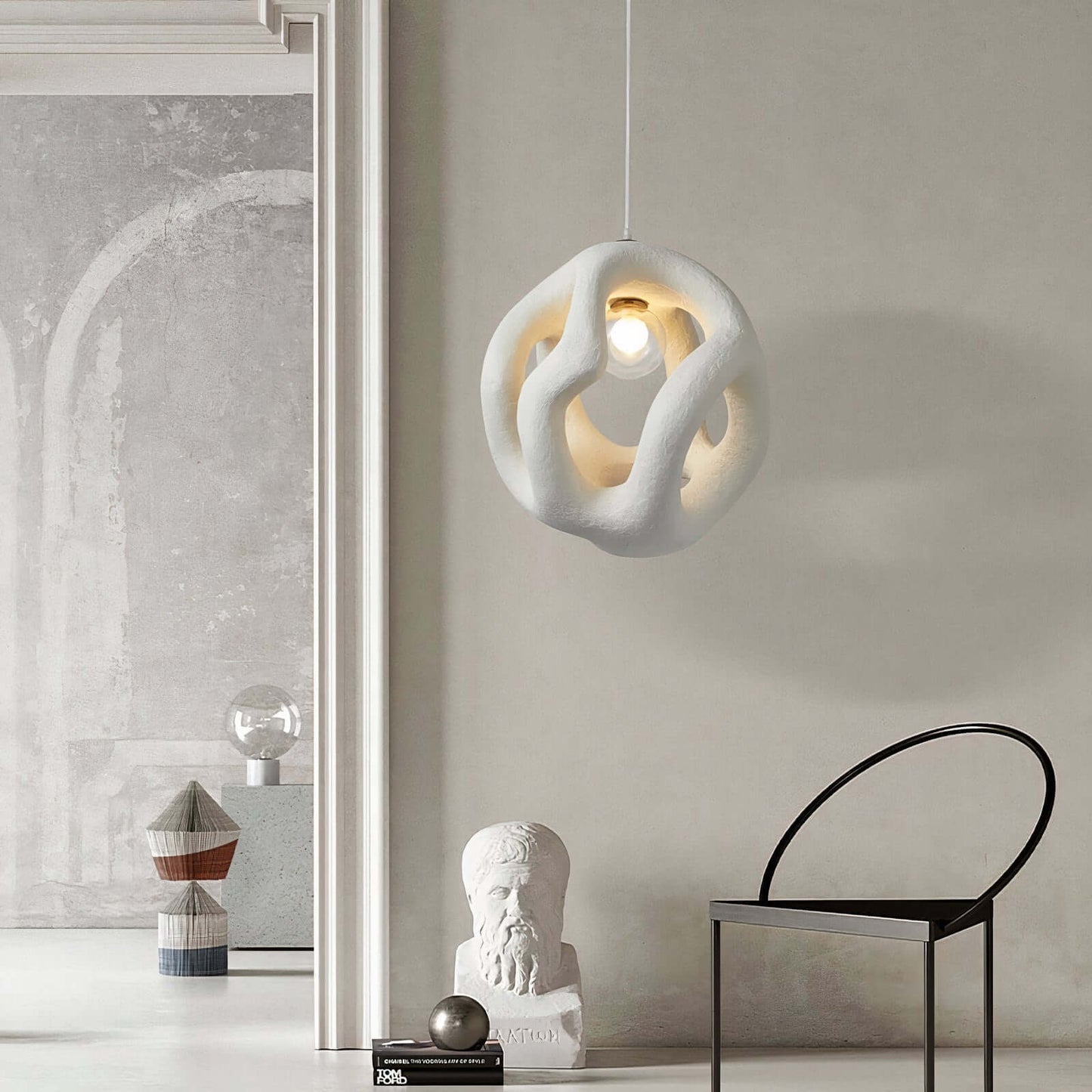 Flowing Fabric Ceiling Light