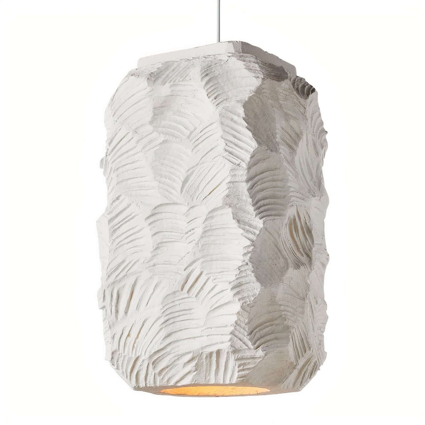 Ribbed Glass Pendant Light