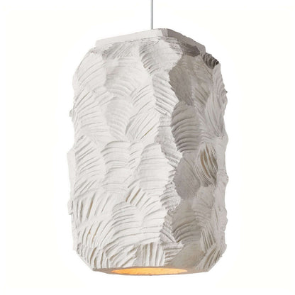 Ribbed Glass Pendant Light