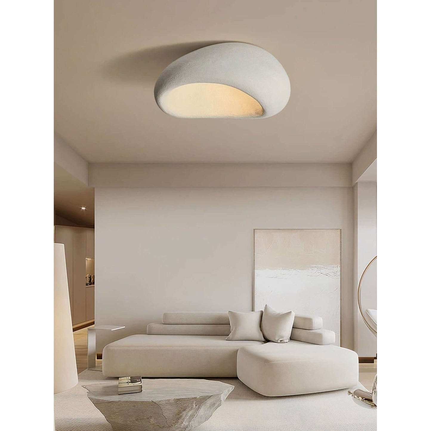 Minimalist Linen Ceiling Light