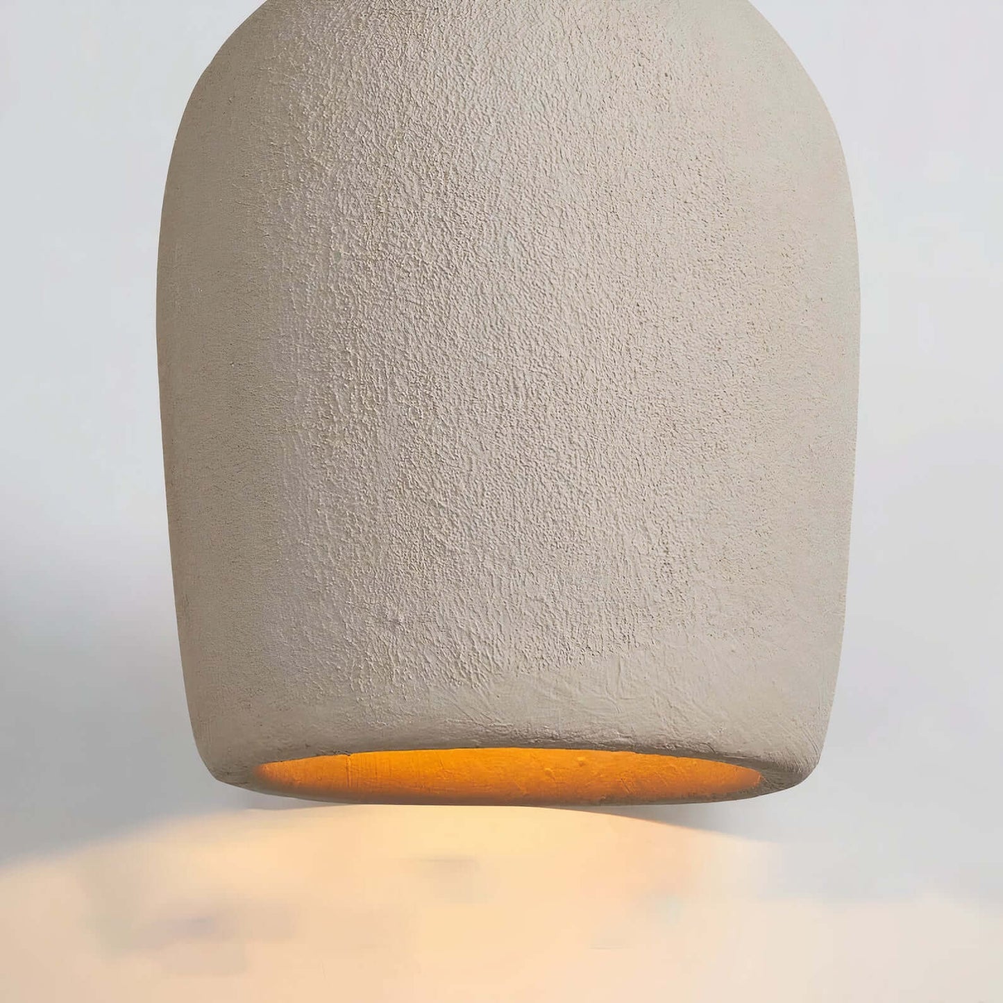 Scalloped Linen Pendant Light