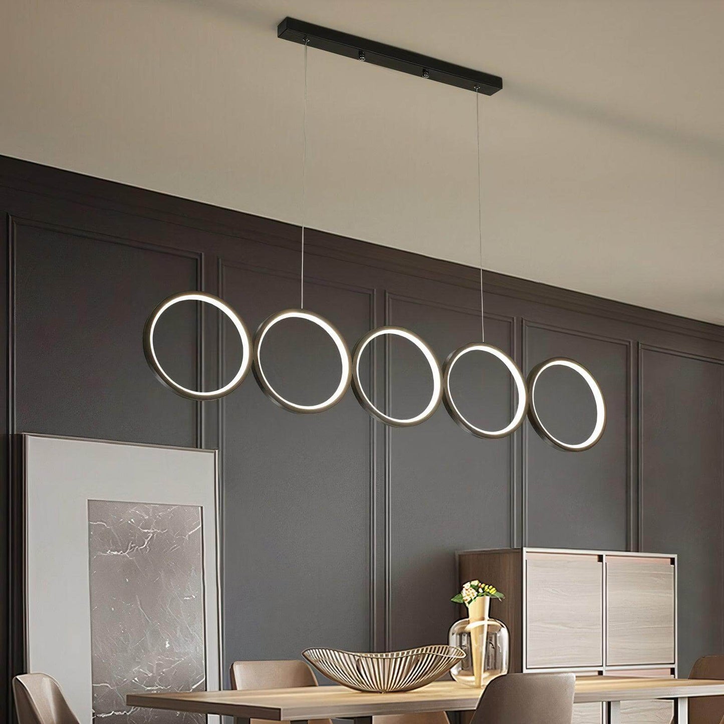 Cascading Linen Pendant Light