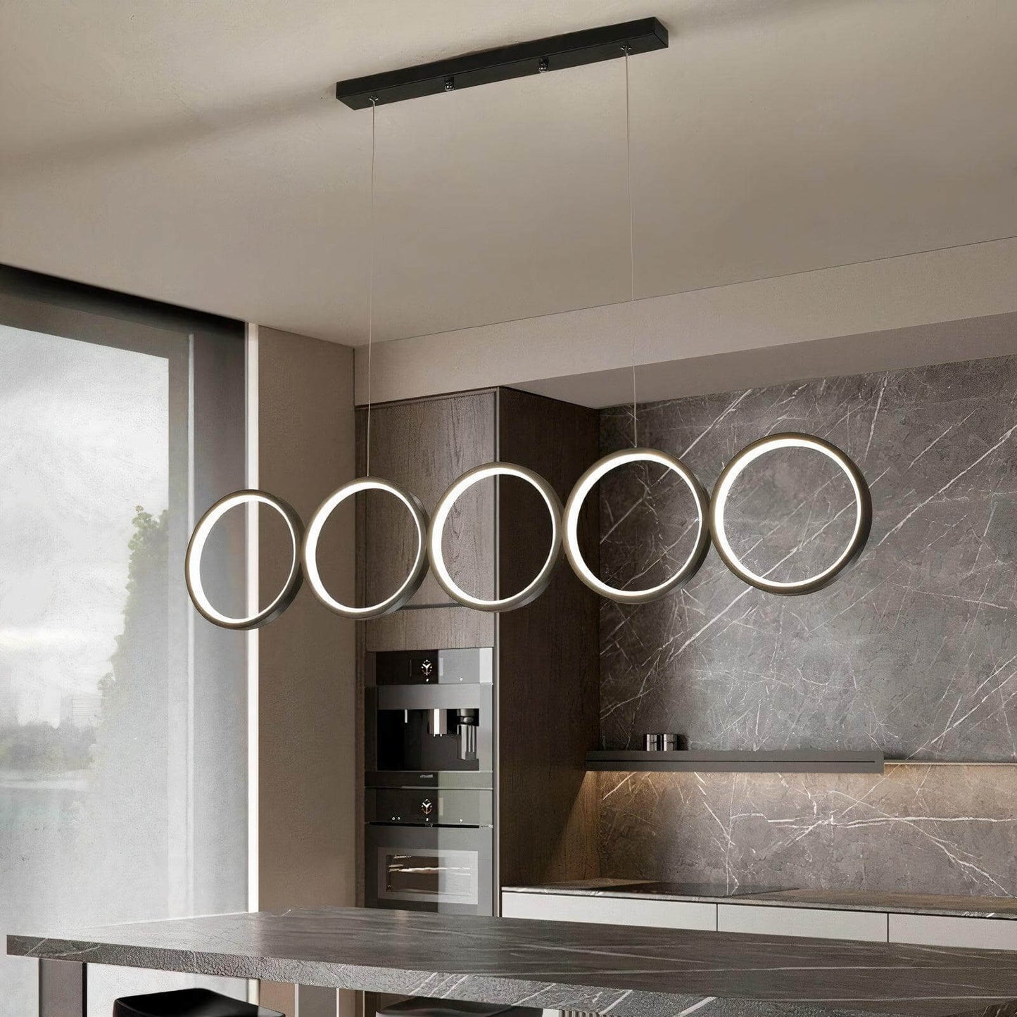 Cascading Linen Pendant Light