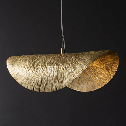 Cream Linen Dome Pendant Light