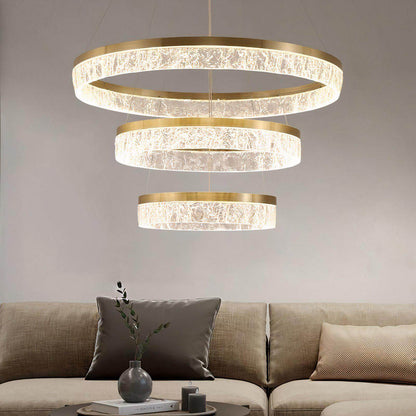 Textured Linen Chandelier