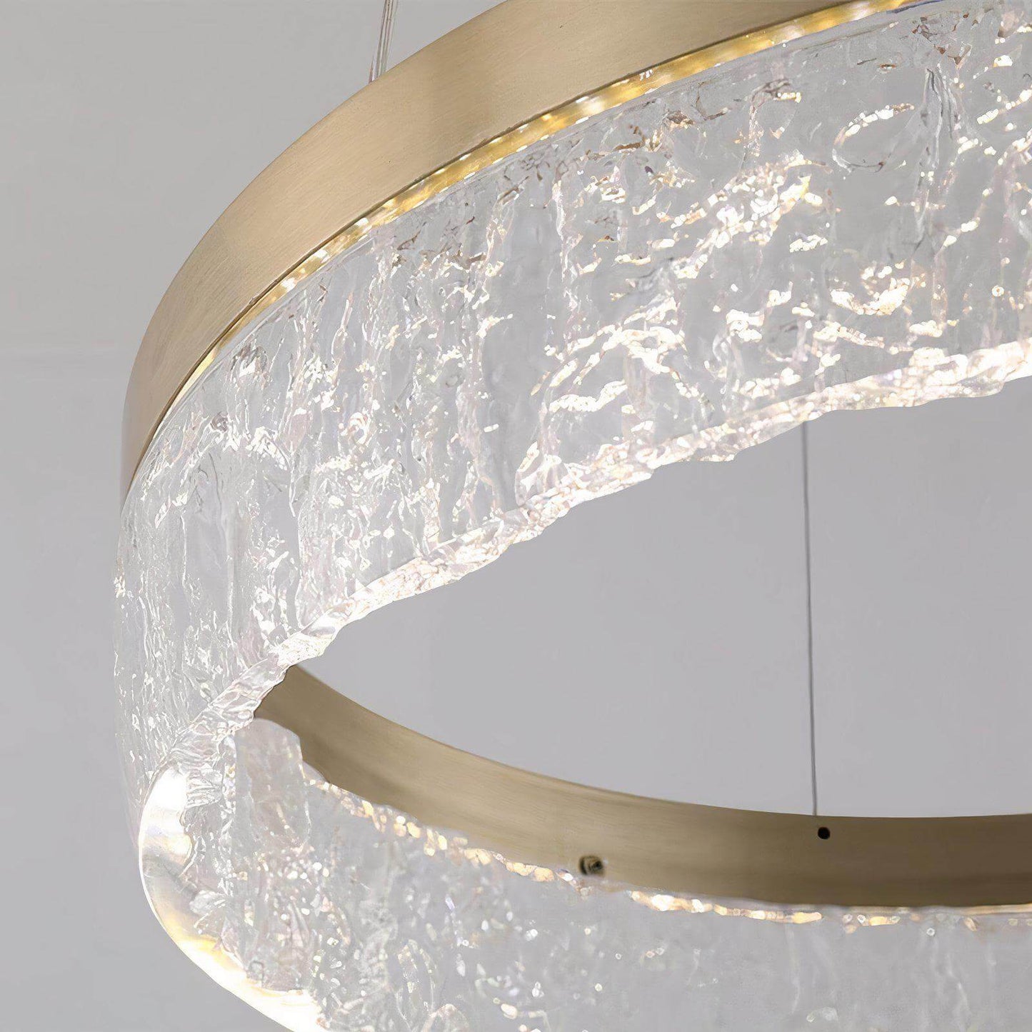 Textured Linen Chandelier
