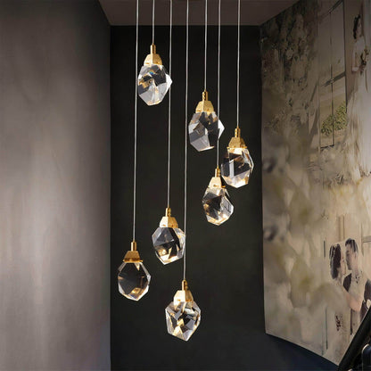 Scalloped Linen Pendant Light