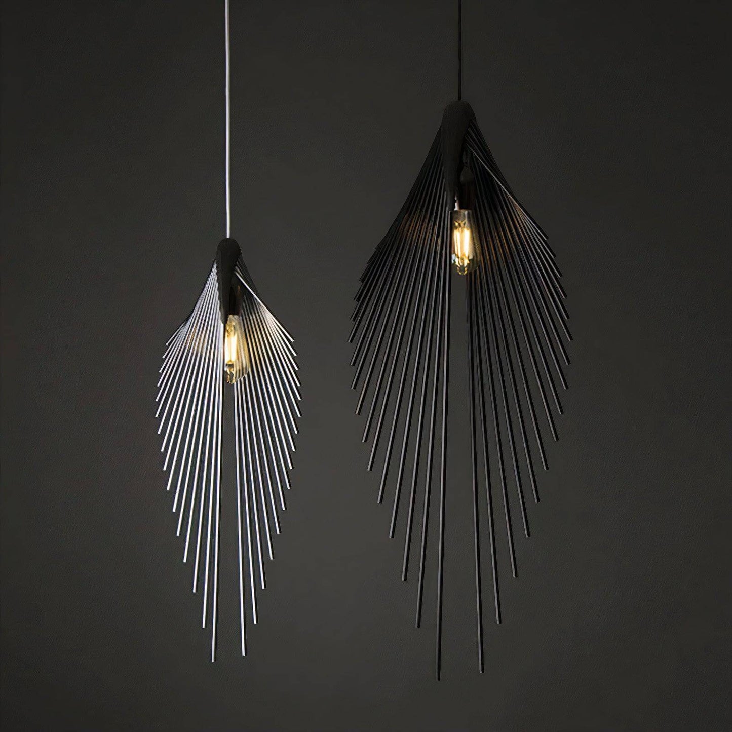Layered Linen Pendant Light