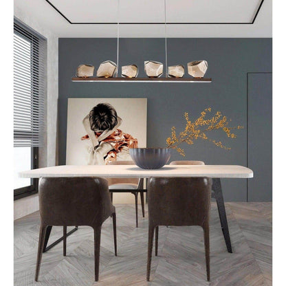 Tiered Natural Rattan Pendant