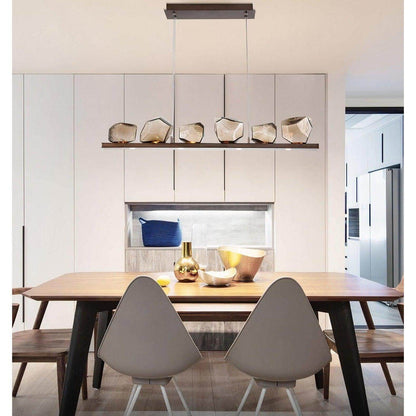 Tiered Natural Rattan Pendant