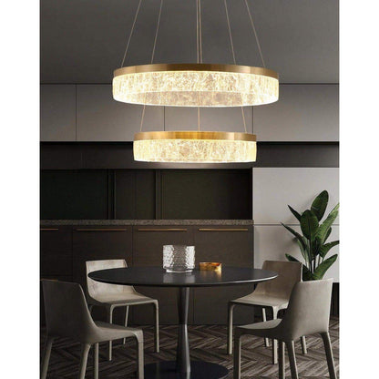 Textured Linen Chandelier