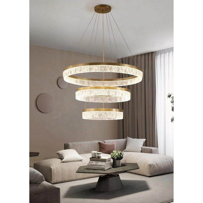 Textured Linen Chandelier