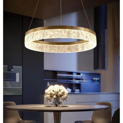 Textured Linen Chandelier