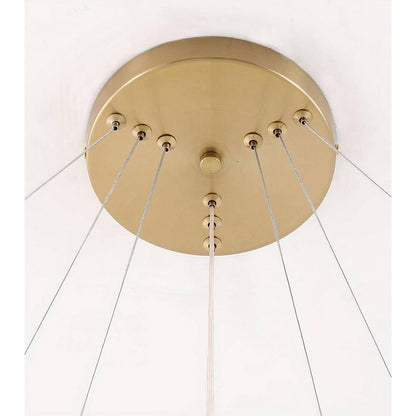 Textured Linen Chandelier