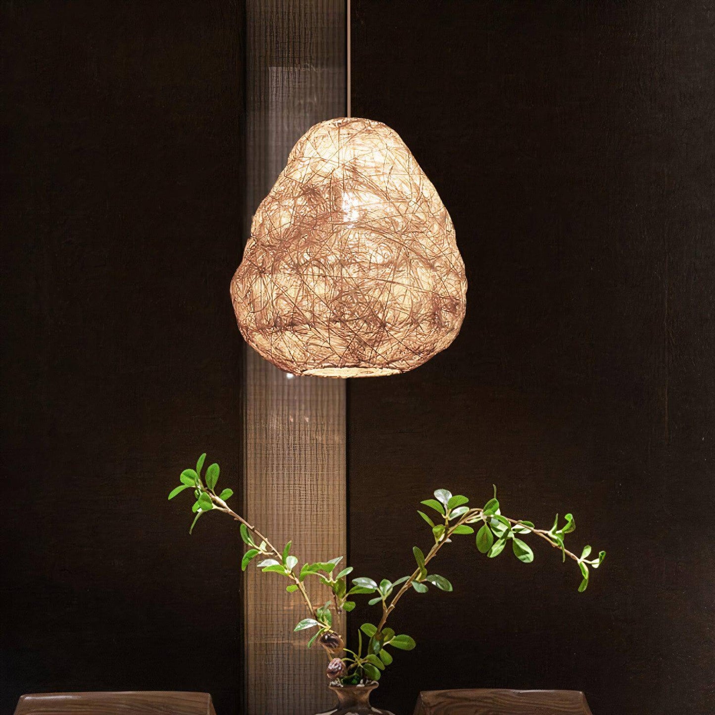 Handwoven Dome Ceiling Light