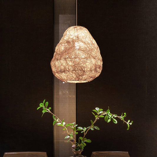 Handwoven Dome Ceiling Light