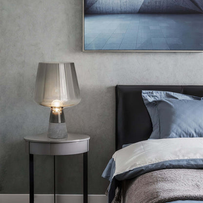 Cream Ceramic Dome Table Lamp