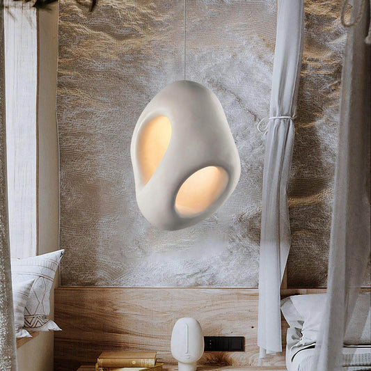 Layered Linen Dome Pendant Light