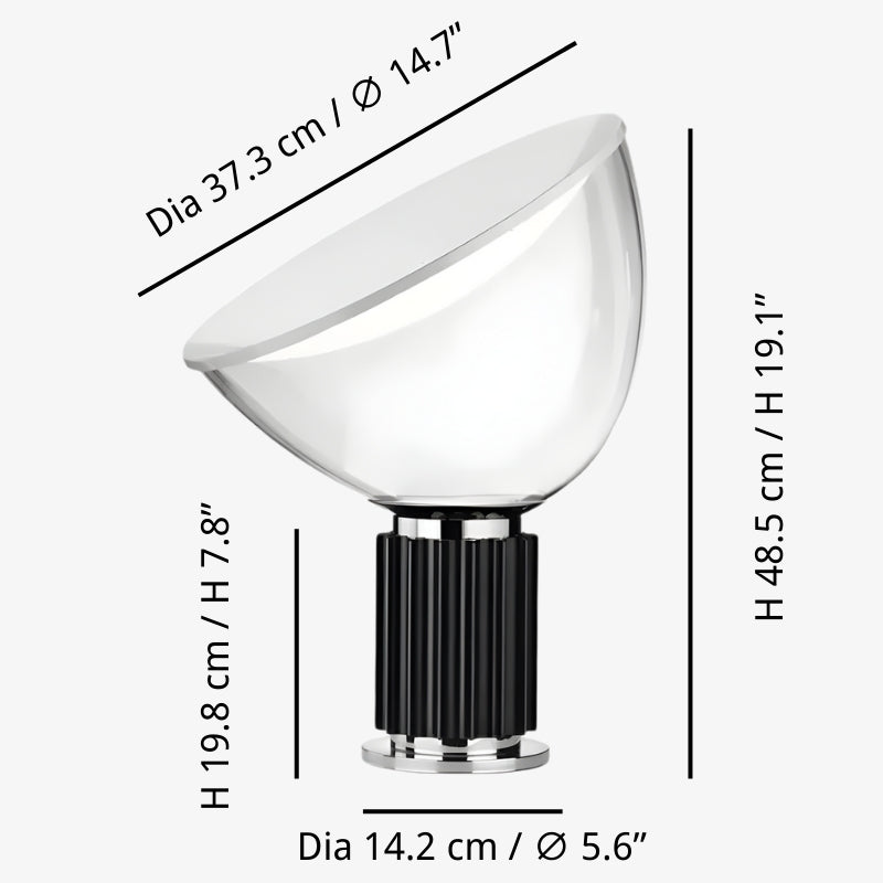 Sculptural Metal Table Lamp