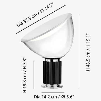 Sculptural Metal Table Lamp