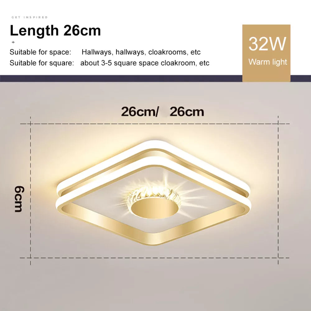Crystal Luxe Hallway Light