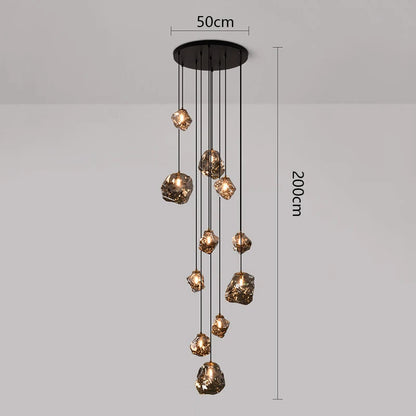 Modern LED Staircase Chandelier