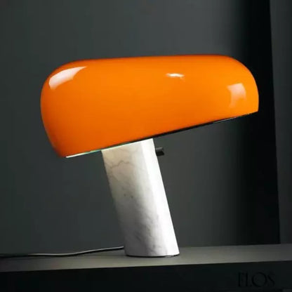Iconic table lamp with marble base