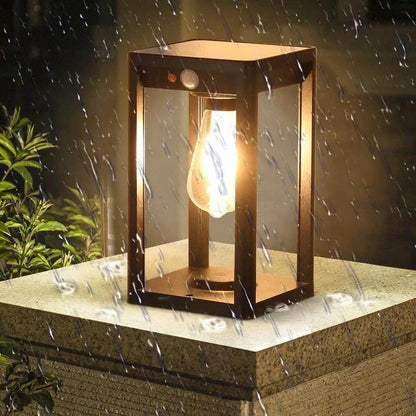 Solar LED Outdoor Column Light with Motion Sensor