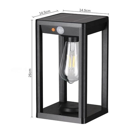 Solar LED Outdoor Column Light with Motion Sensor
