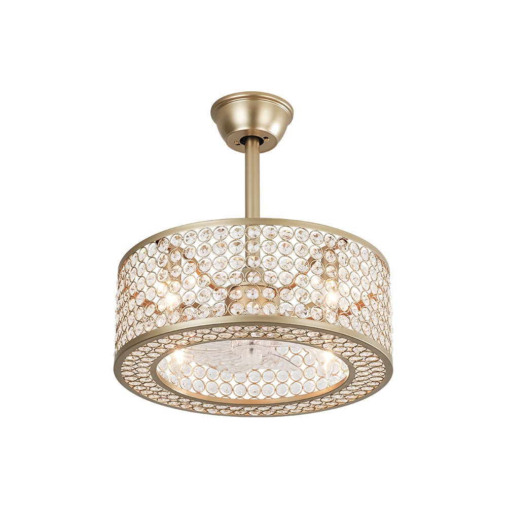 Modern Crystal Ceiling Fan Light