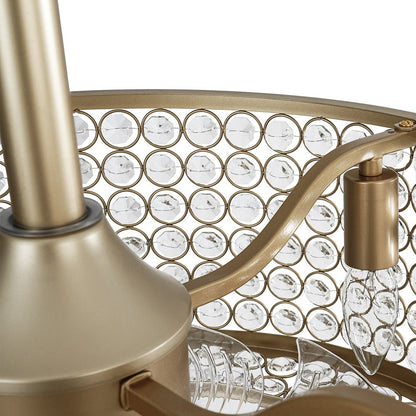 Modern Crystal Ceiling Fan Light
