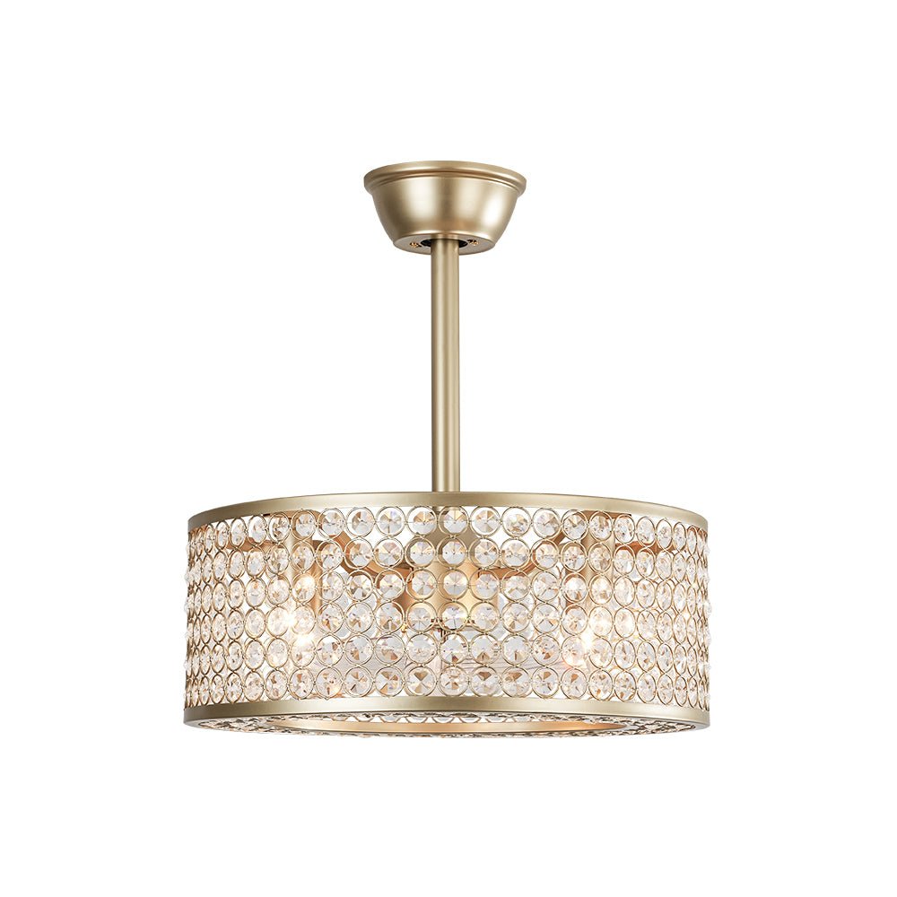 Modern Crystal Ceiling Fan Light