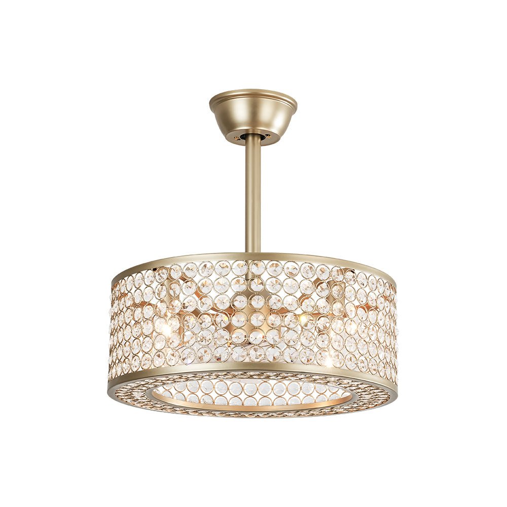 Modern Crystal Ceiling Fan Light