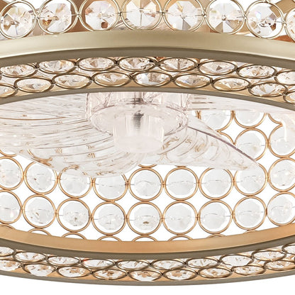 Modern Crystal Ceiling Fan Light