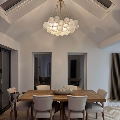 Glass Bubble Cluster Chandelier